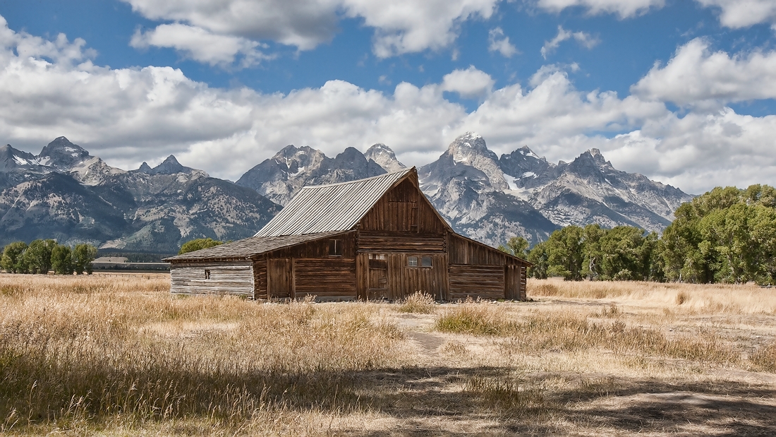 John Moulton's Barn, Mormon Row, Grand Teton National Park, Wyoming\n\n7 September, 2008