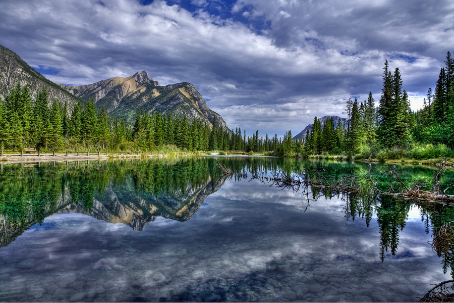 Morning Clouds\n\nMount Lorette Ponds, Kananaskis Country, Alberta\n\n3 September, 2009