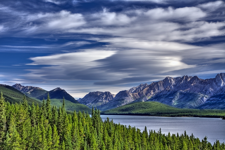 Cloud Formations\n\nPanorama Point, Lower Kananaskis Lake, Peter Lougheed Provincial Park, Alberta\n\n4 September, 2009