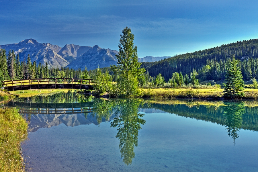 Morning Calm\n\nCascade Ponds, Banff National Park, Alberta\n\n27 August, 2009