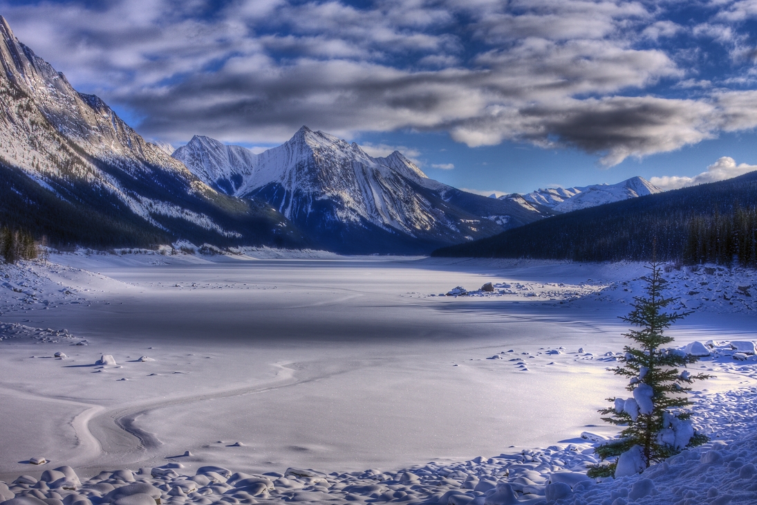 Medecine Lake, Jasper National Park, Alberta\n\n11 December, 2011