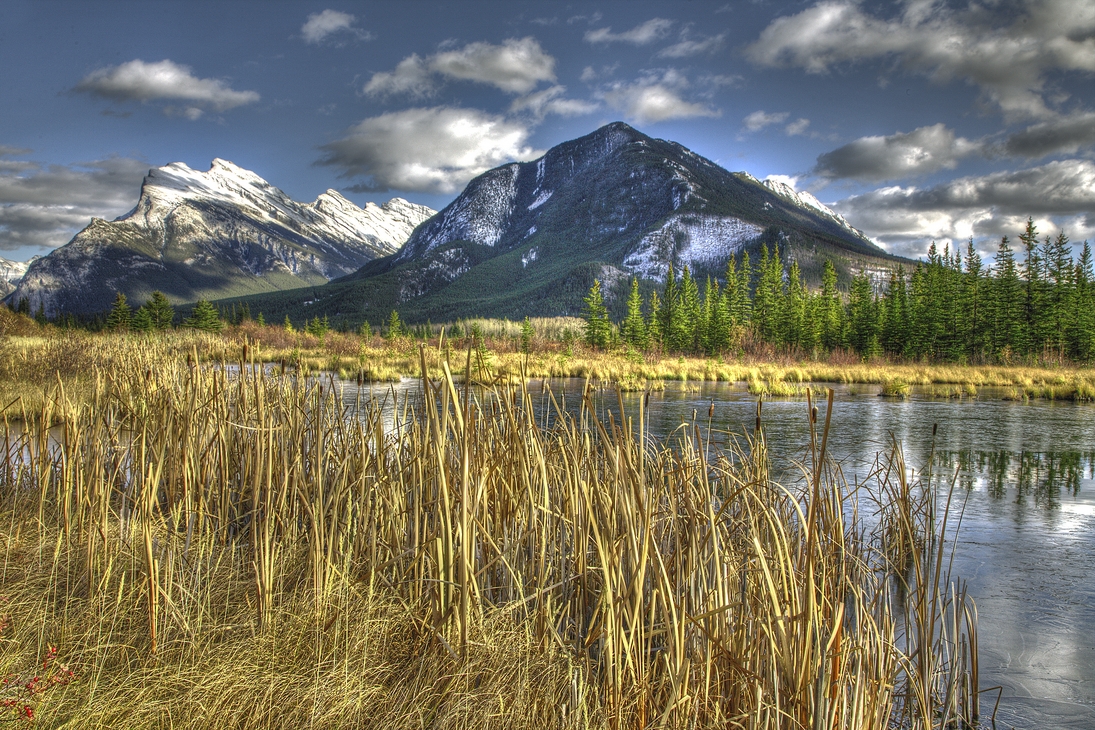 Mount Rundle, Vermillion Lakes, Banff National Park, Alberta\n\n25 October, 2011