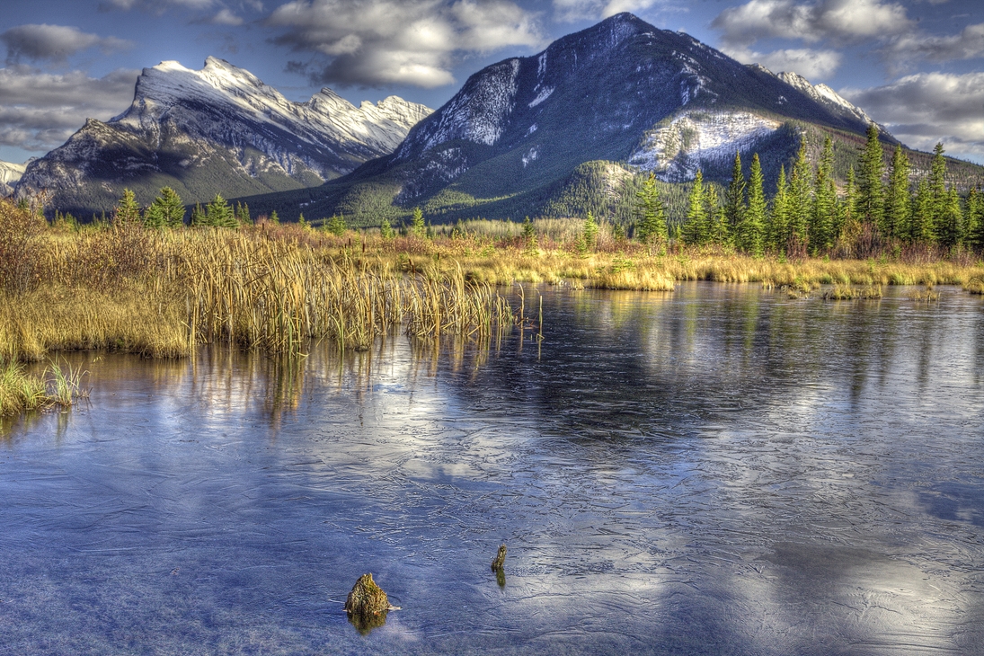 Mount Rundle, Vermillion Lakes, Banff, Alberta\n\n25 October, 2011