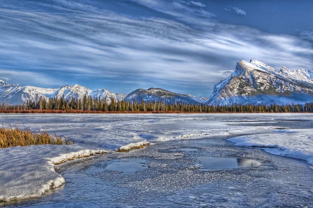 Mount Rundle (West Face), Vermillion Lake Road, Banff National Park, Alberta\n\n9 December, 2011