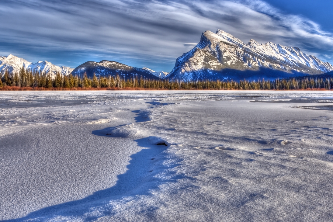 Mount Rundle (West Face), Vermillion Lakes Road, Banff National Park, Alberta\n\n9 December, 2011