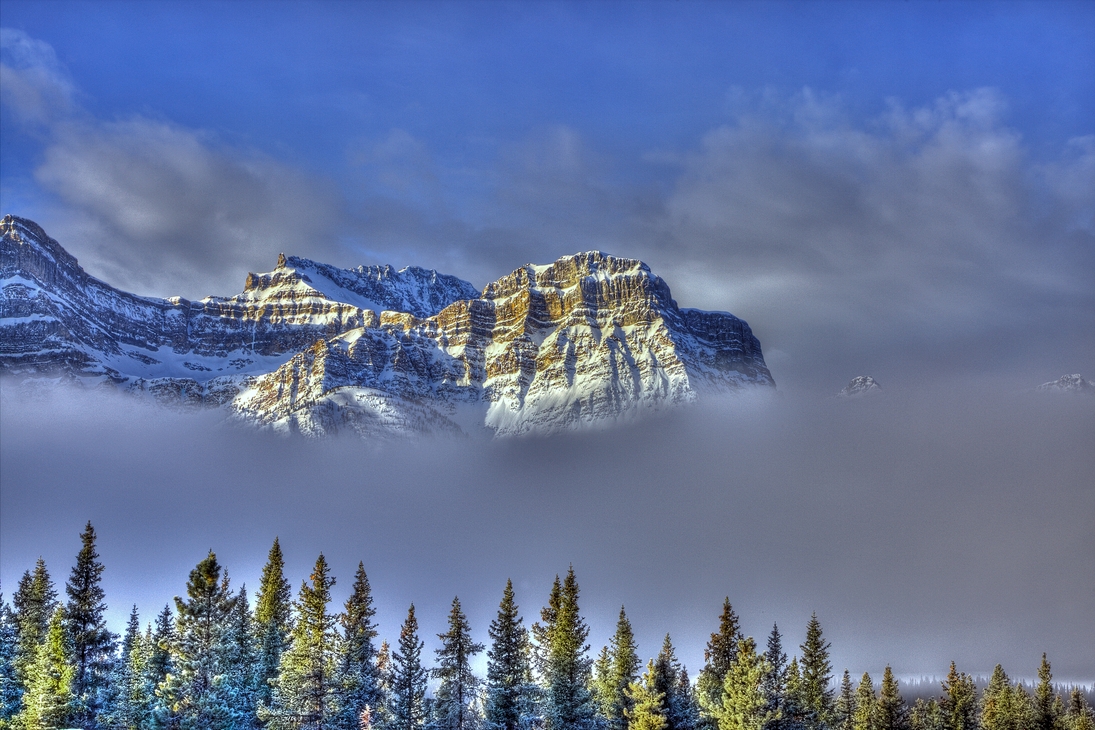 Icefields Parkway, Near Crowfoot Glacier, Banff National Park, Alberta\n\n10 December, 2011