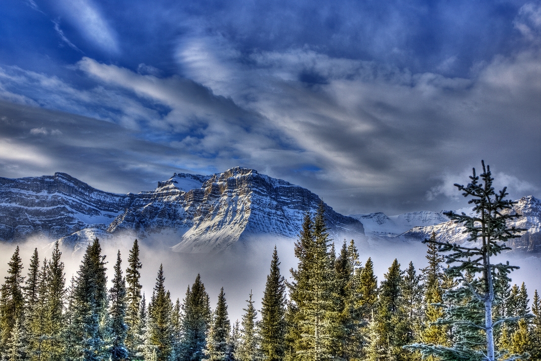 Icefields Parkway, Near Crowfoot Glacier, Banff National Park, Alberta\n\n10 December, 2011