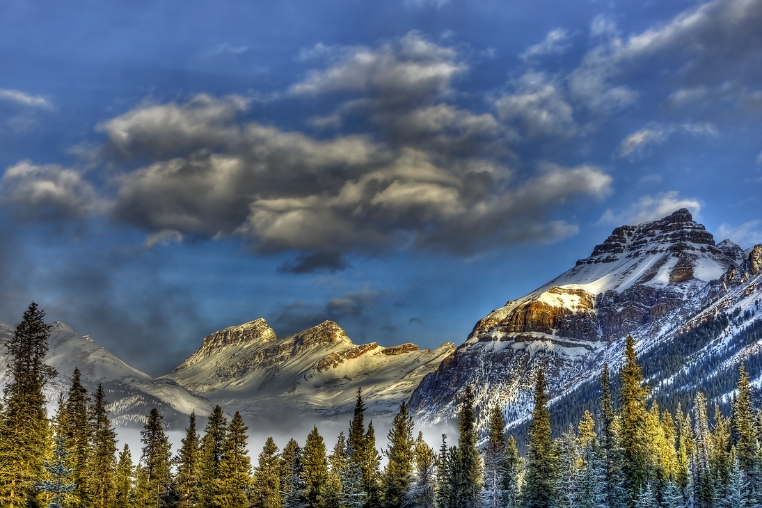 Icefields Parkway Near Crowfoot Glacier, Banff National Park, Alberta\n\n10 December, 2011