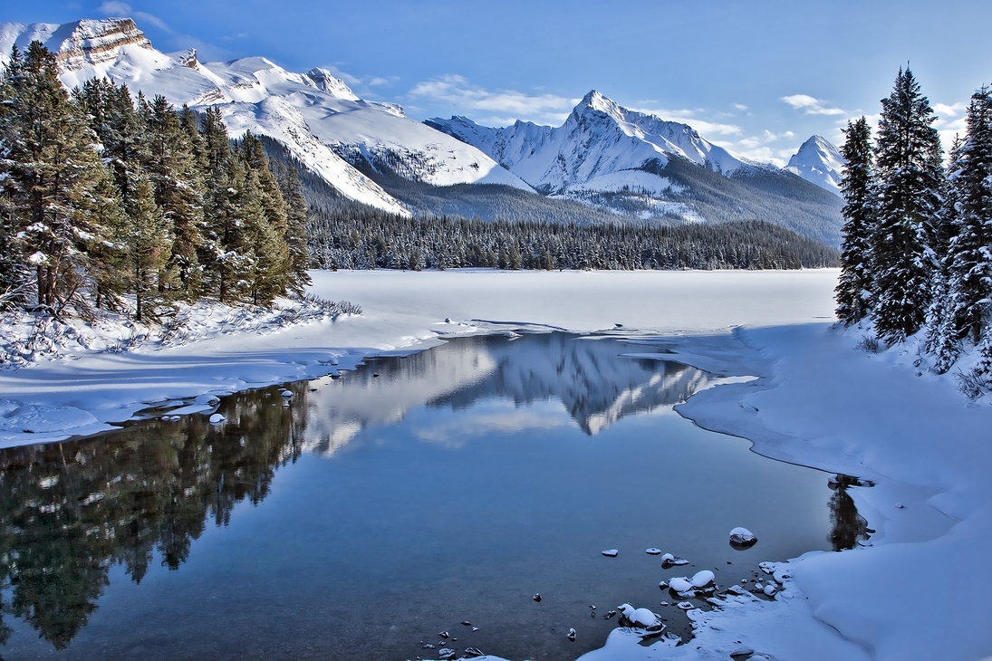 Maligne Lake, Jasper National Park, Alberta\n\n11 December, 2011