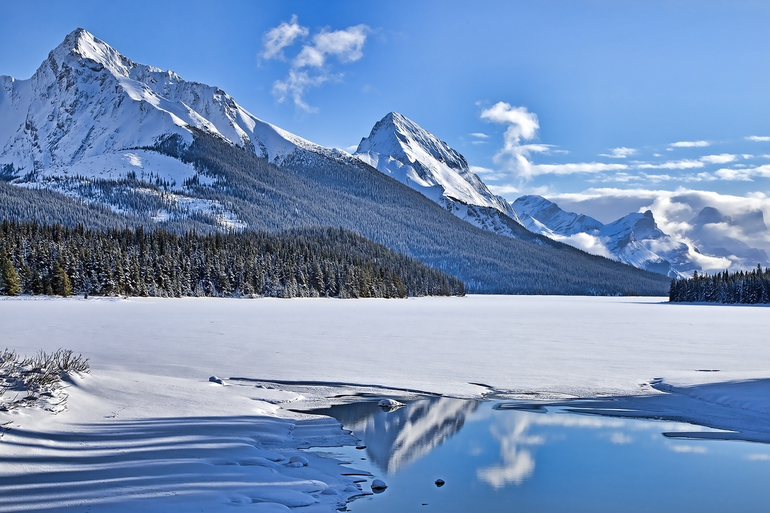 Maligne Lake, Jasper National Park, Alberta\n\n11 December, 2011