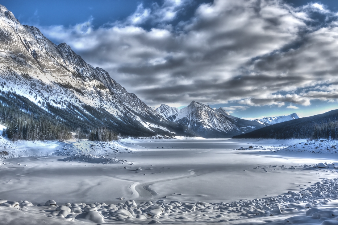 Medecine Lake, Jasper National Park, Alberta\n\n11 December, 2011