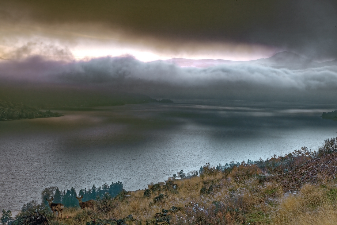 Evening Storm, Okanagan Hills Boulevard, Vernon, British Columbia\n\n7 February, 2012