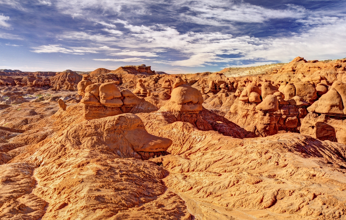 Entrada Sandstone Formations, Observation Point Road, Goblin Valley State Park, Near Hanksville, Utah\n\n22 May, 2012