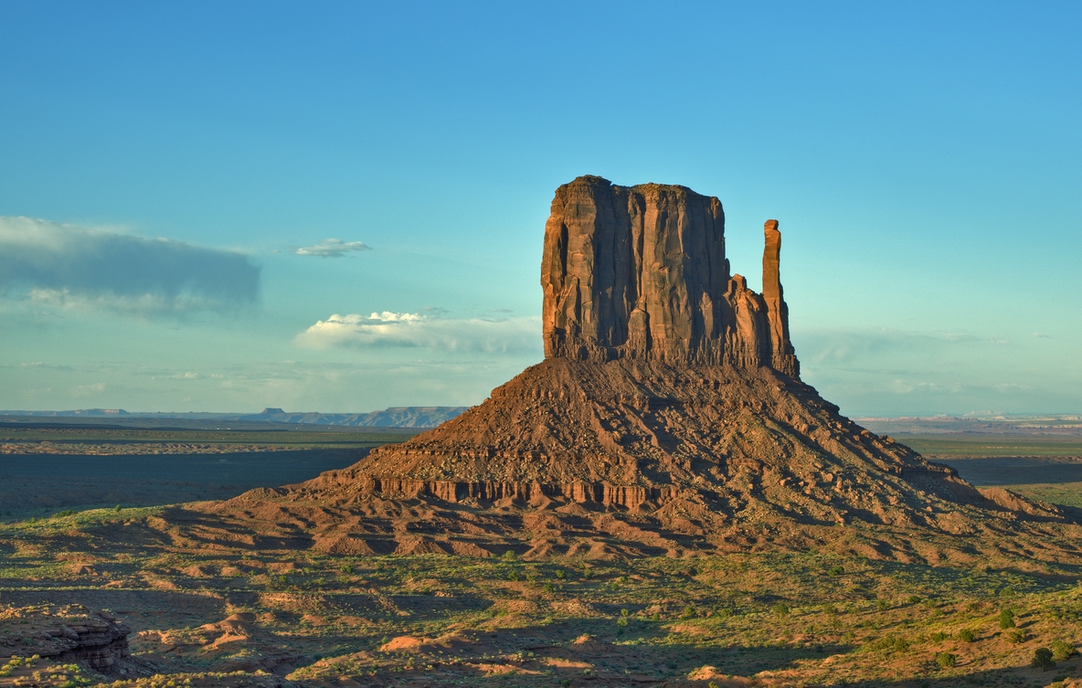 Sunset, West Mitten Butte, Monument Valley Navajo Tribal Park, Near Kayenta, Arizona\n\n10 May, 2012