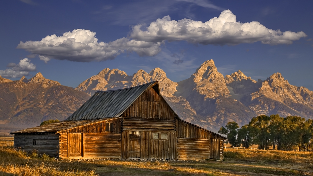 John Moulton's Barn, Mormon Row, Grand Teton National Park, Wyoming\n\n1 September, 2012