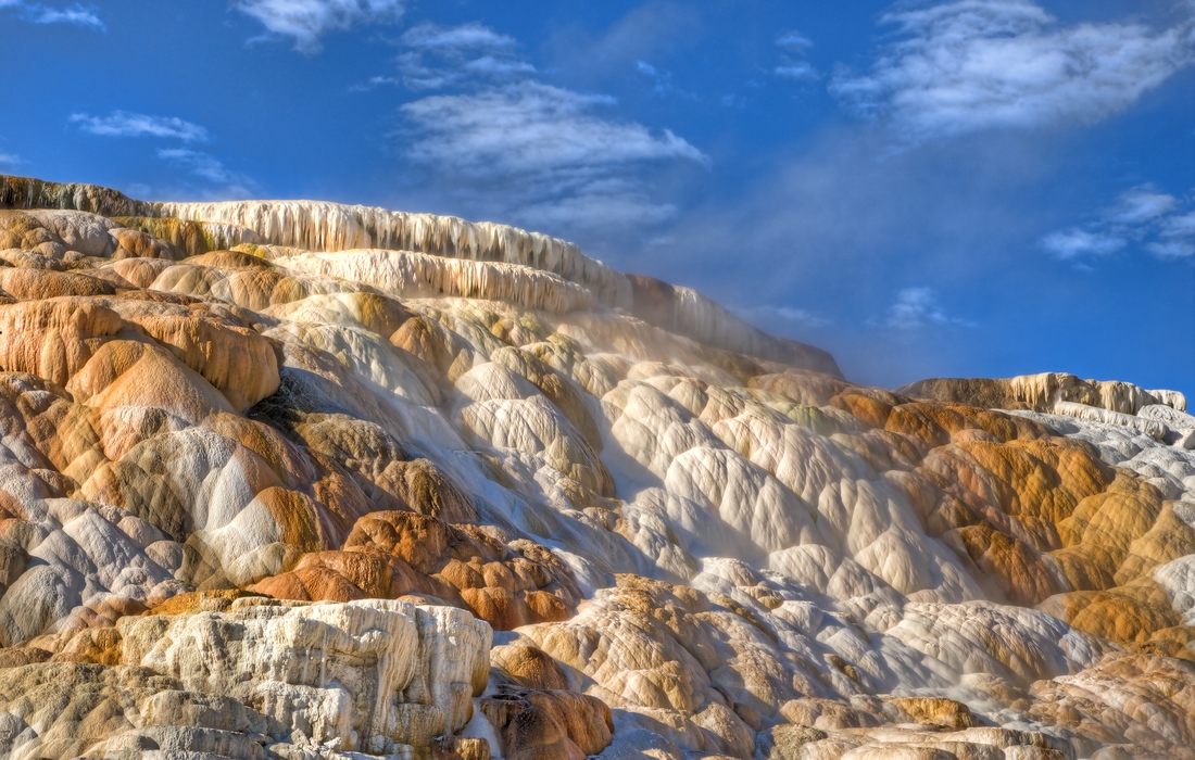 Palette Spring, Lower Terrace, Mammoth Hot Springs, Yellowstone National Park, Wyoming\n\n28 August, 2012