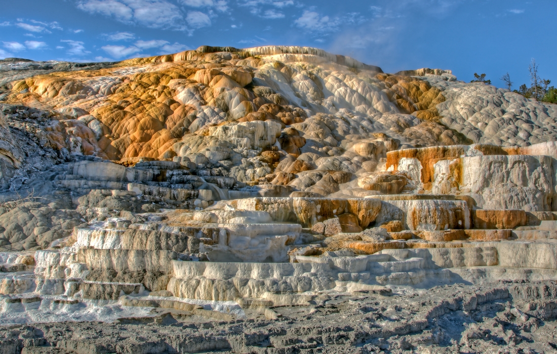 Palette Spring, Lower Terrace, Mammoth Hot Springs, Yellowstone National Park, Wyoming\n\n28 August, 2012