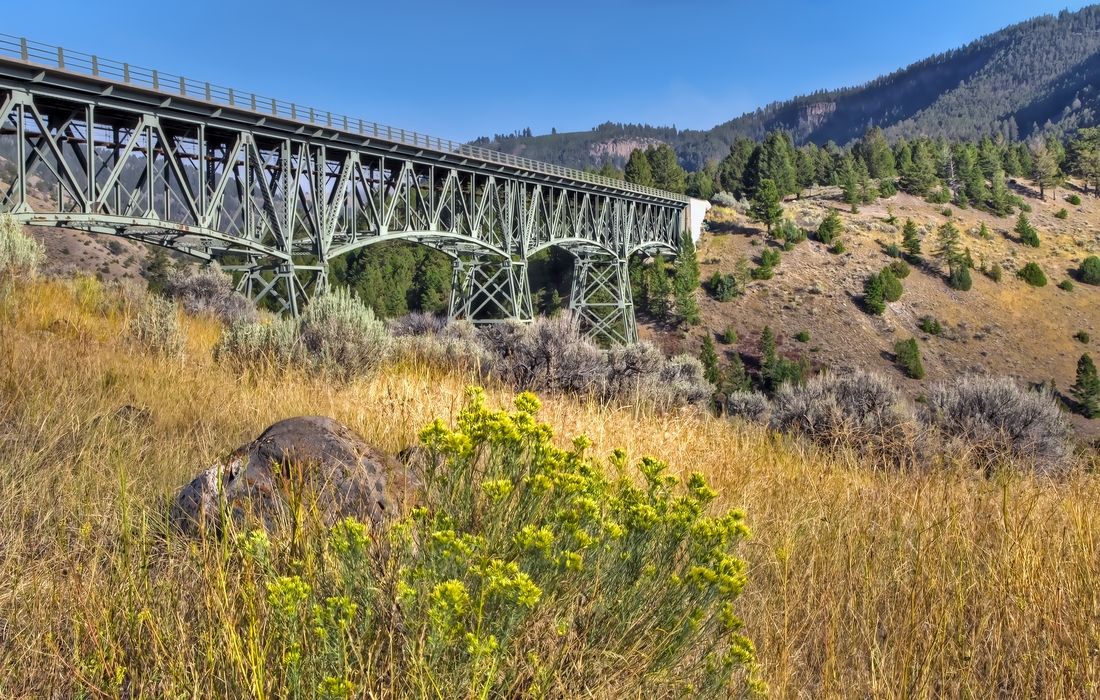 Gardner River Bridge, Near Mammoth Hot Springs, Yellowstone National Park, Wyoming\n\n29 August, 2012