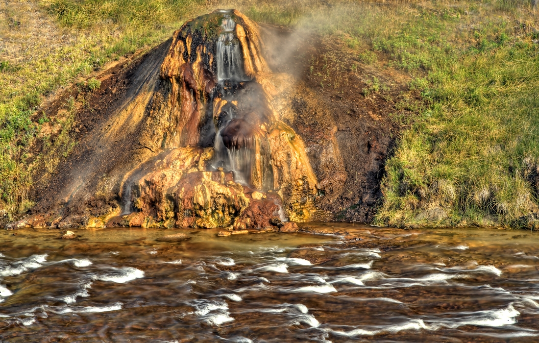 The Chocolate Pots, Gibbon River South of Norris Junction, Yellowstone National Park, Wyoming\n\n30 August, 2012