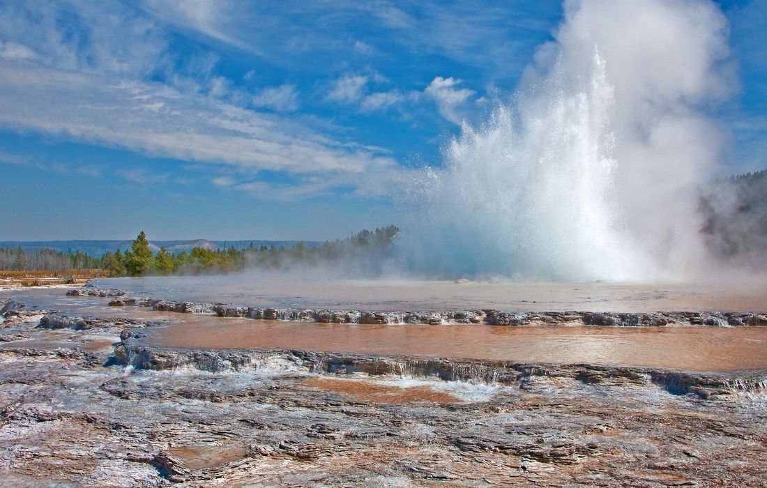 Great Fountain Geyser, Firehole Lake Drive, Yellowstone National Park, Wyoming\n\n30 August, 2012