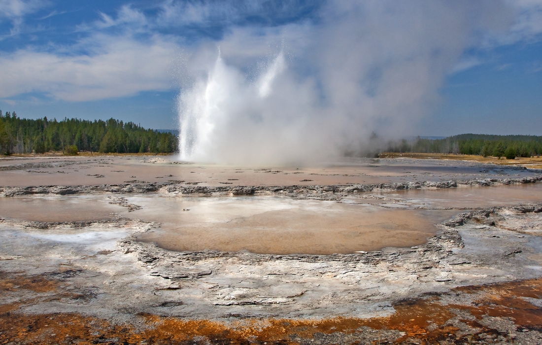 Great Fountain Geyser, Firehole Lake Drive, Yellowstone National Park, Wyoming\n\n30 August, 2012