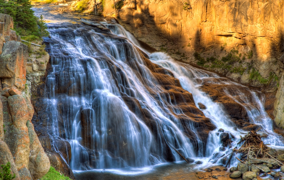 Firehole Falls, Firehole Canyon Drive, Yellowstone National Park, Wyoming\n\n30 August, 2012