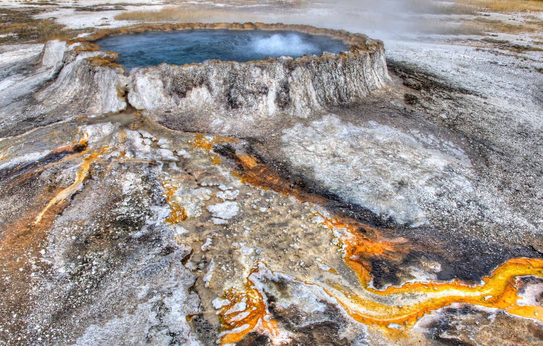 Punch Bowl Spring, Upper Geyser Basin, Yellowstone National Park, Wyoming\n\n31 August, 2012