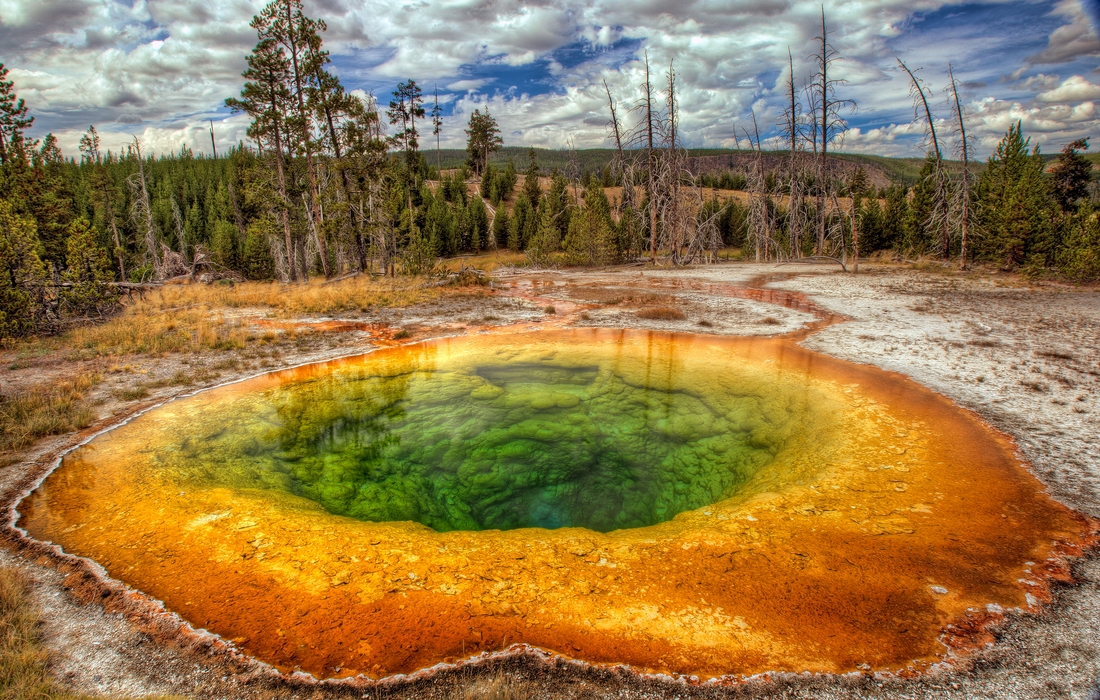 Morning Glory Pool, Upper Geyser Basin, Yellowstone National Park, Wyoming\n\n31 August, 2012