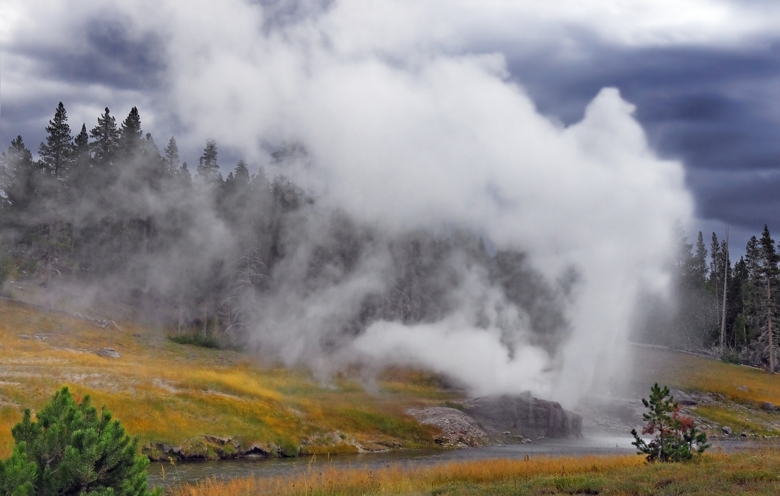 Riverside Geyser, Upper Geyser Basin, Yellowstone National Park, Wyoming\n\n31 August, 2012