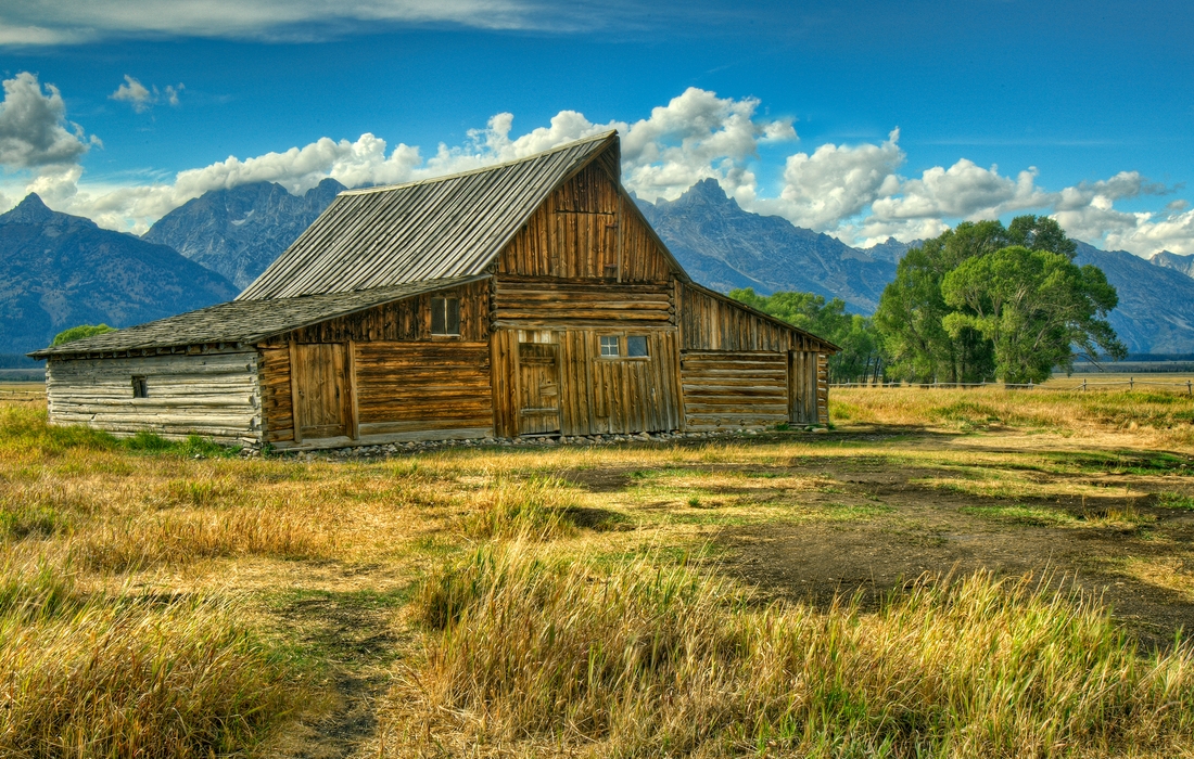 John Moulton's Barn, Mormon Row, Grand Teton National Park, Wyoming\n\n1 September, 2012