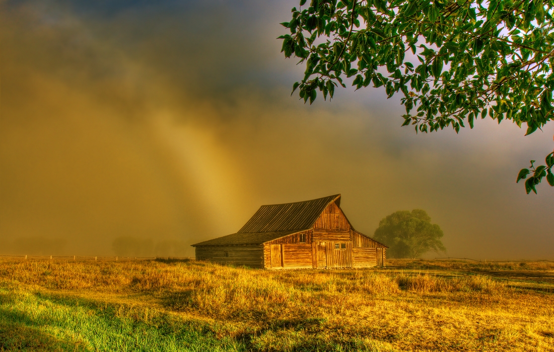 John Moulton's Barn, Mormon Row, Grand Teton National Park, Wyoming\n\n2 September, 2012