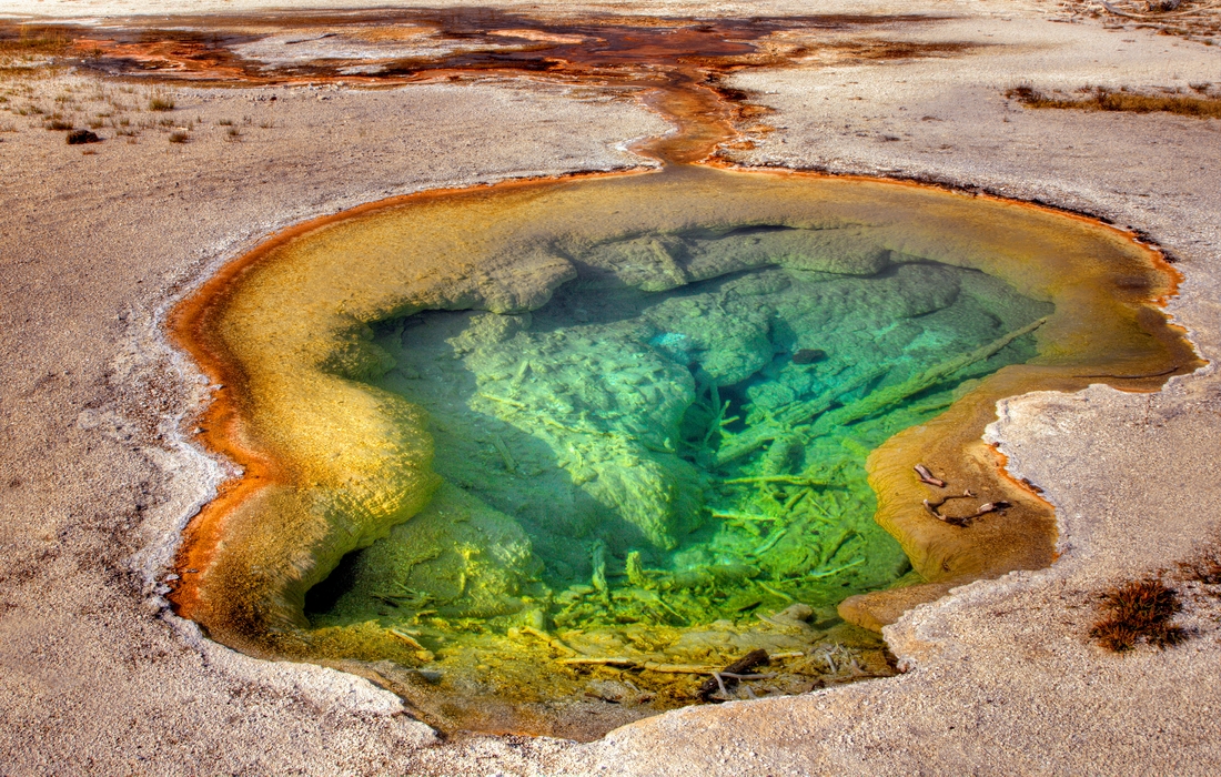 Unmarked Spring, Biscuit Geyser Basin, Yellowstone National Park, Wyoming\n\n5 September, 2012