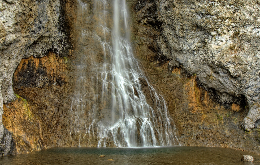 Fairy Falls, Midway Geyser Basin, Yellowstone National Park, Wyoming\n\n6 September, 2012