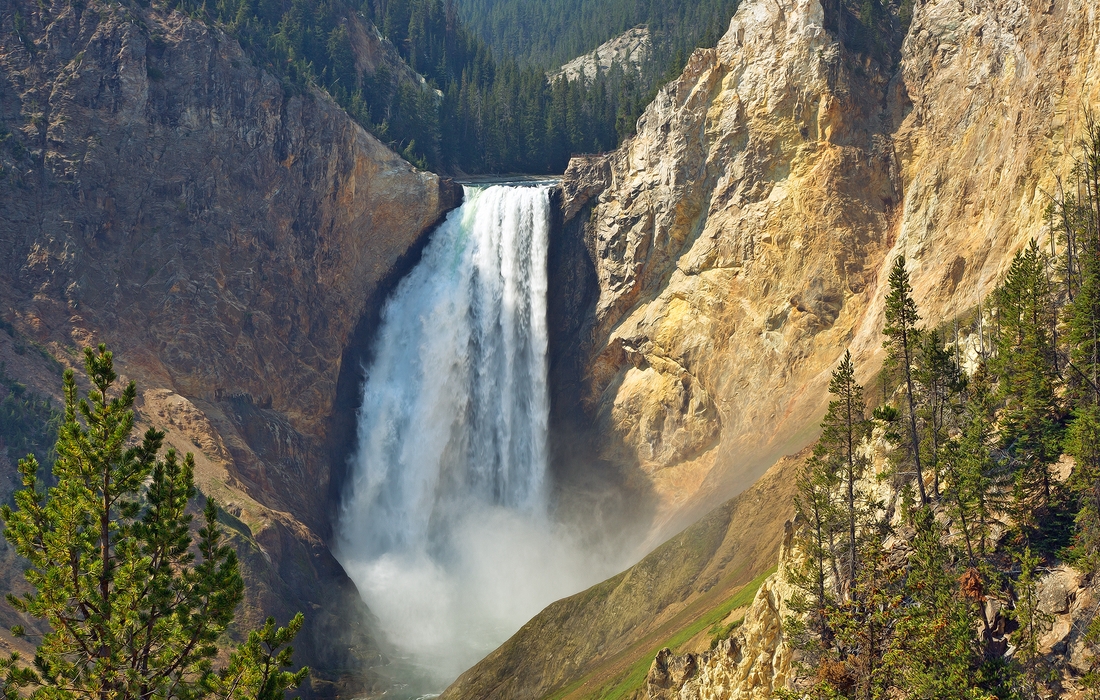 Lower Falls, North Rim Red Rock Trail, Yellowstone National Park, Wyoming\n\n4 September, 2012