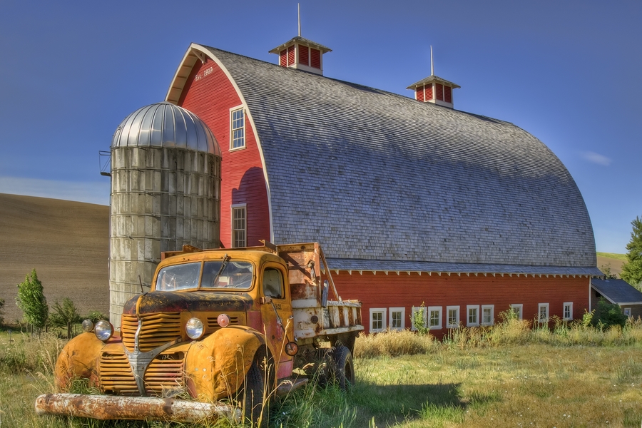 Heidenreich 1919 Gothic Barn, SR 272, Near Colfax, Washington\n\n27 July, 2013